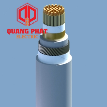 DXV/SWA – 0,6/1 kV CÁP ĐIỀU KHIỂN RUỘT ĐỒNG, CÁCH ĐIỆN XLPE, KHÔNG MÀN CHẮN CHỐNG NHIỄU, GIÁP SỢI THÉP, VỎ PVC